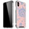 Rose Quartz & Serenity Floral iPhone XS Max Clear Case